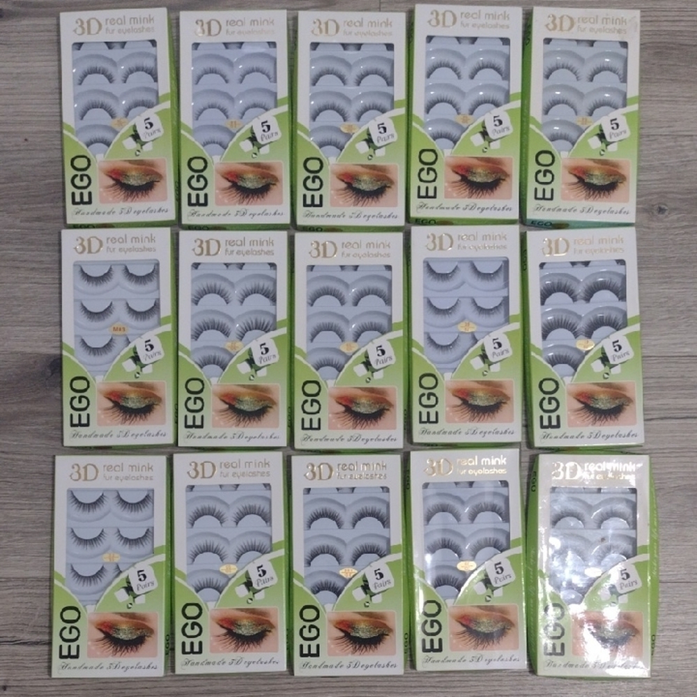 EGO 3D Mink Fur Eyelashes Set